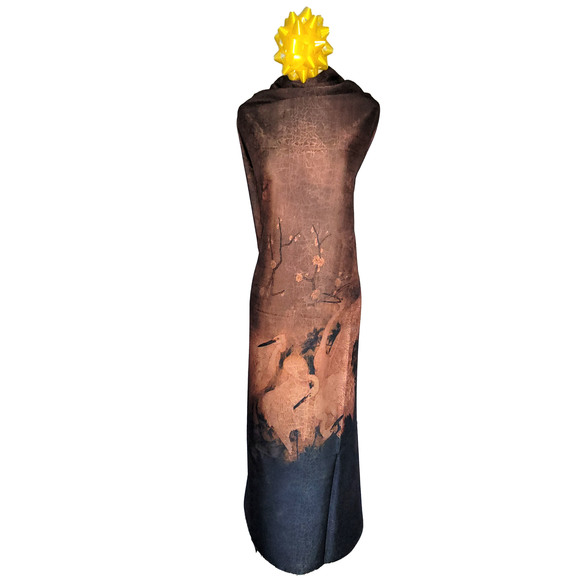 NWT Double Sided Silk Scarf 53"x53" Large Square Shawl Wrap XiangYunSha 36741 - Picture 10 of 15